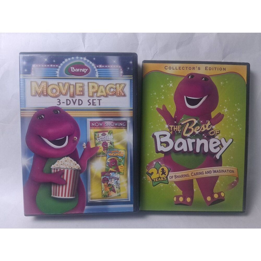 Barney 3 DVD Set Movie Pack + The Best of Collector Edition DVD PreOwned